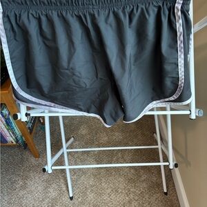 Nike Women's Athletic Shorts - Black with Gray Trim